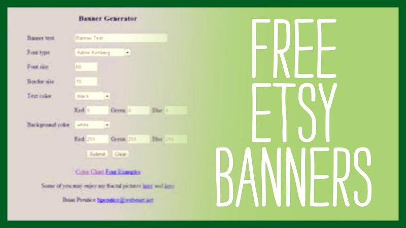 Free Etsy Banner – Handcrafted for Shops with a Difference